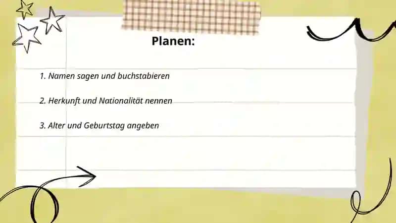 Sich und andere vorstellen 2