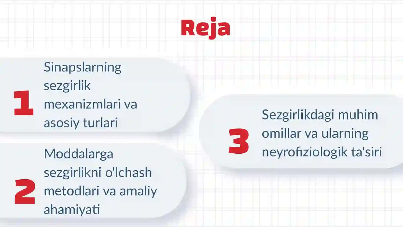 Sinapslarning turli moddalarga sezgirligi 2