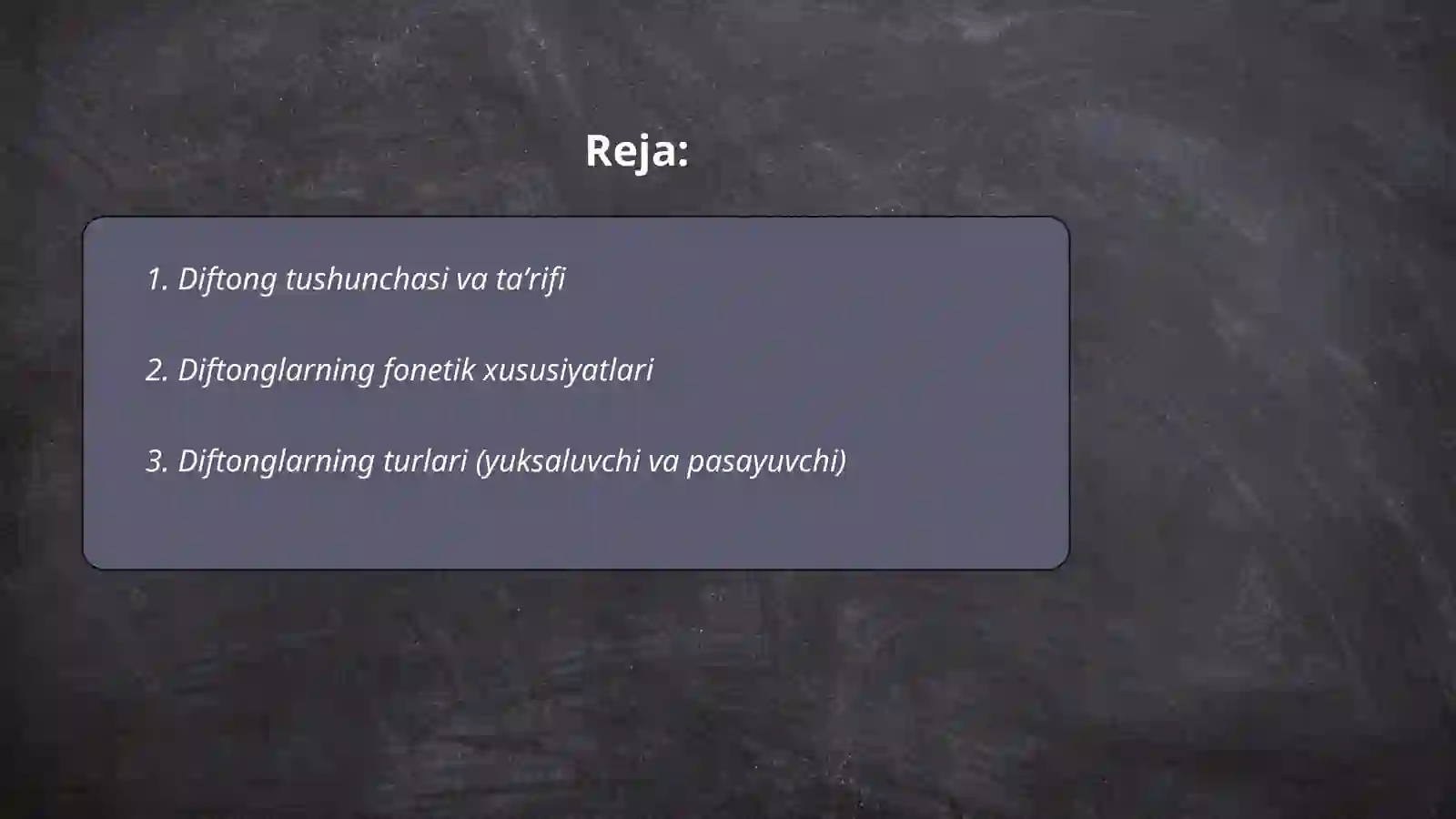 Diftonglar mavzusi 2