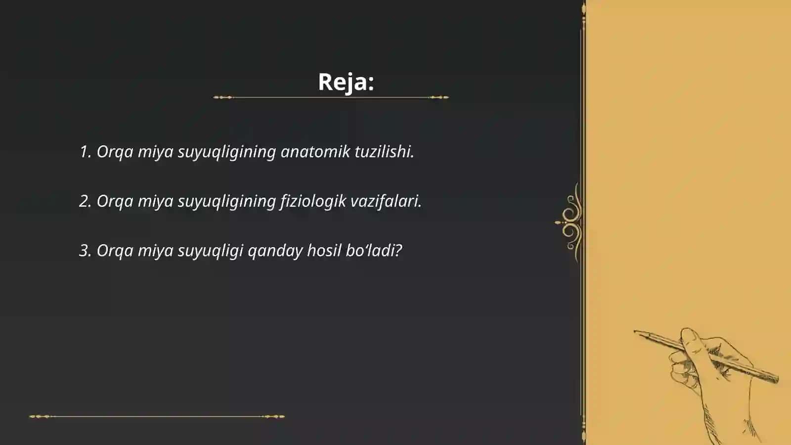 Orqa miya suyuqligi: xosil bo‘lishi, tarkibi, klinik ahamiyati 2