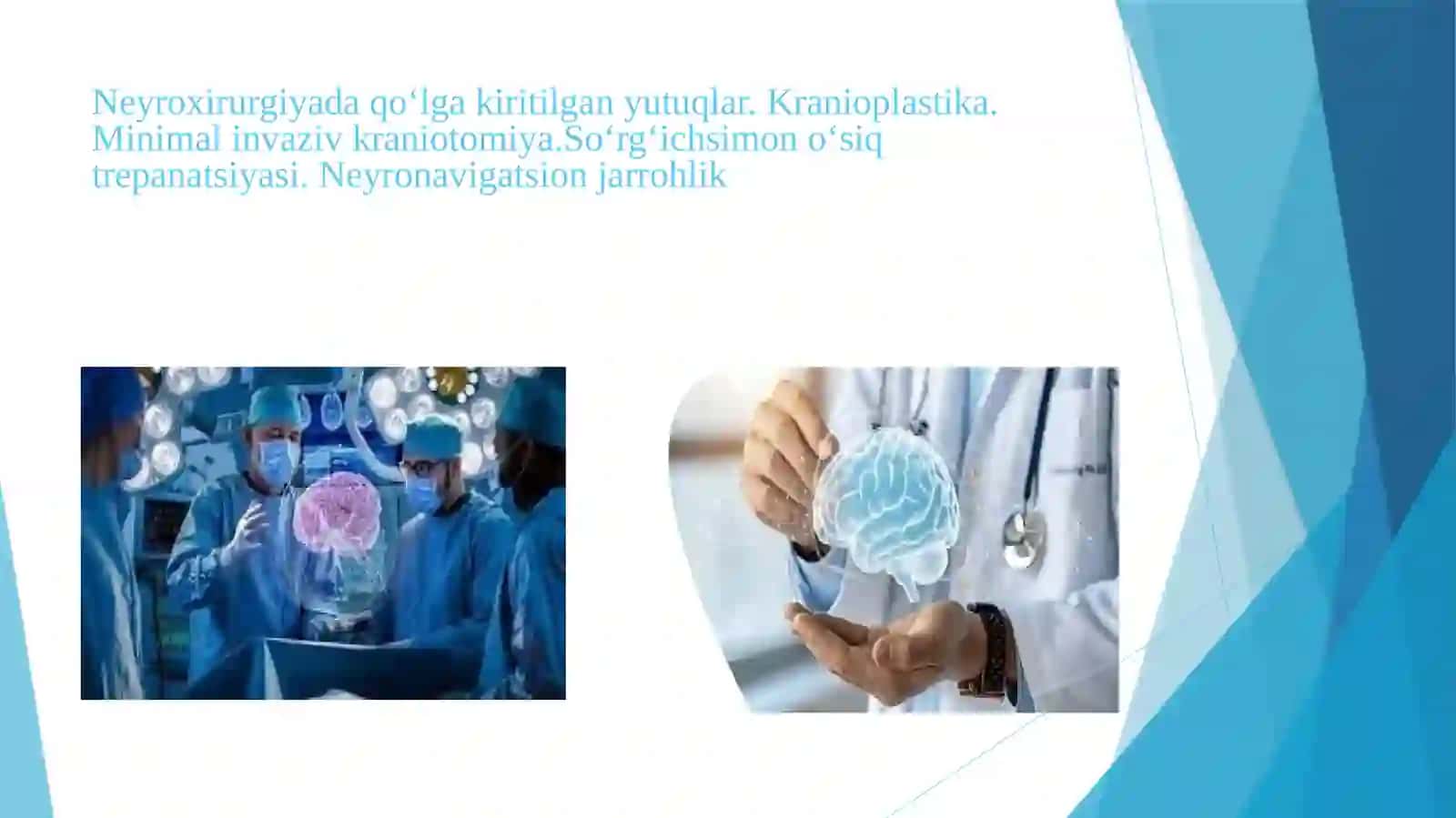 Neyroxirurgiyada qo‘lga kiritilgan yutuqlar va kranioplastika 2
