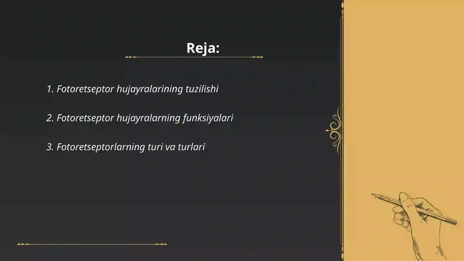 Fotoretseptor hujayralarining ultrastrukturasi va gistofiziologiyasi 2