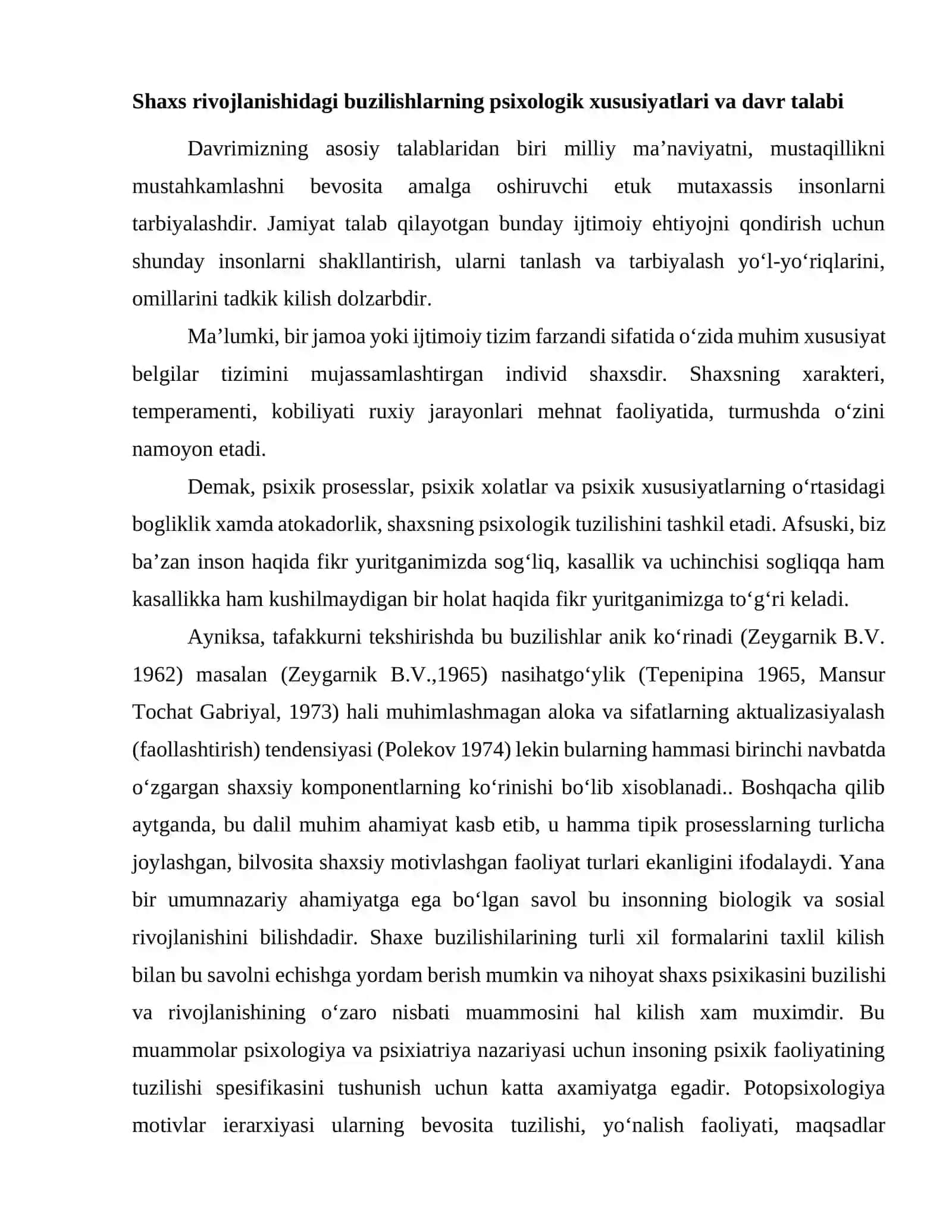 Shaxs rivojlanishidagi buzilishlarning psixologik xususiyatlari 2