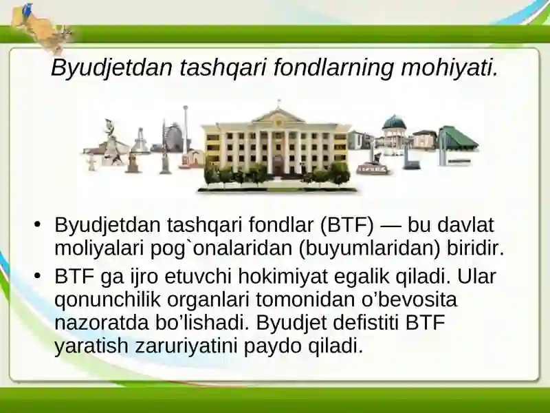 Byudjetdan tashqari fondlar 2