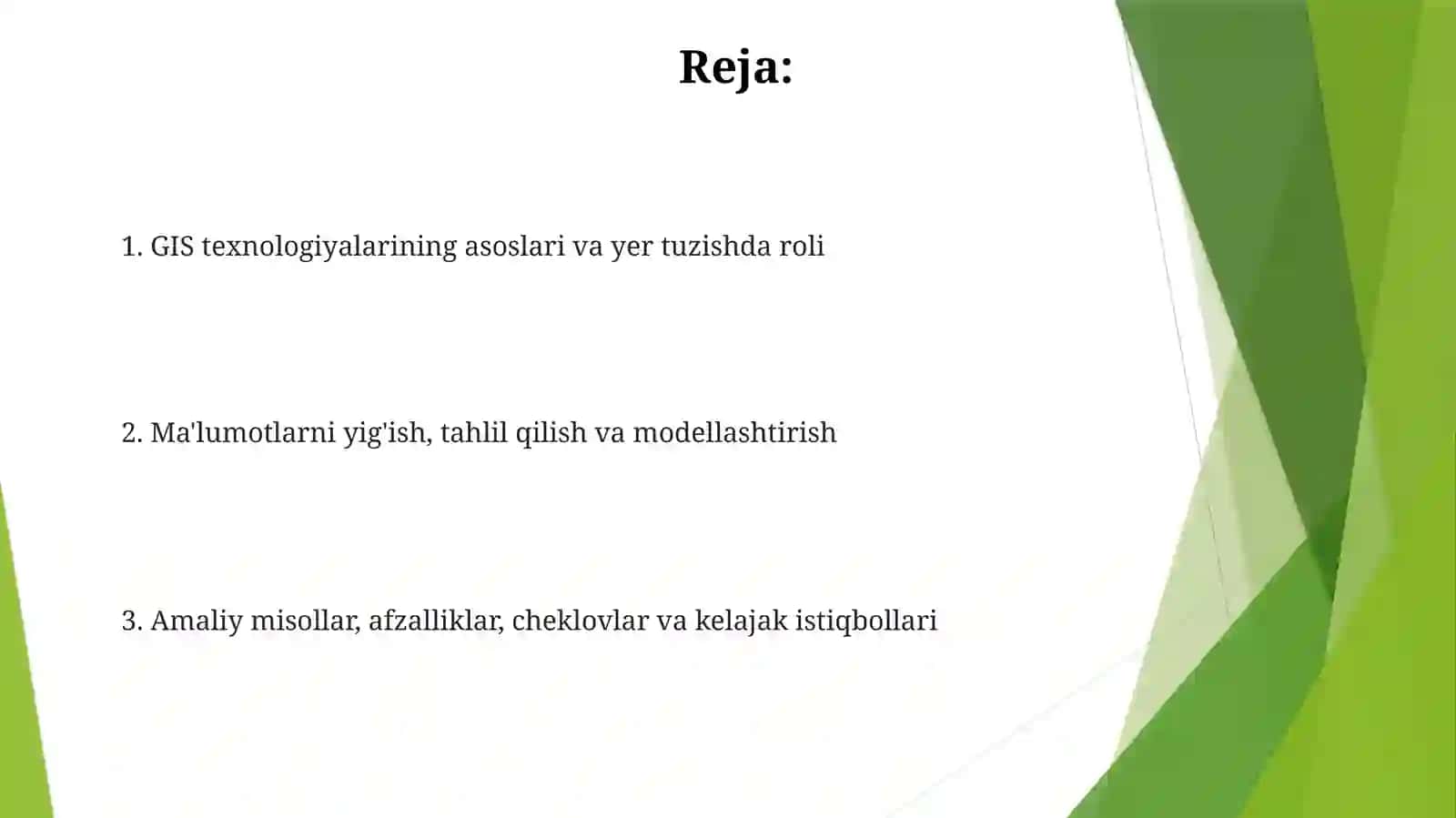 GIS  texnologiyalarining   melioratsiyadagi  qo‘llanilishi 2
