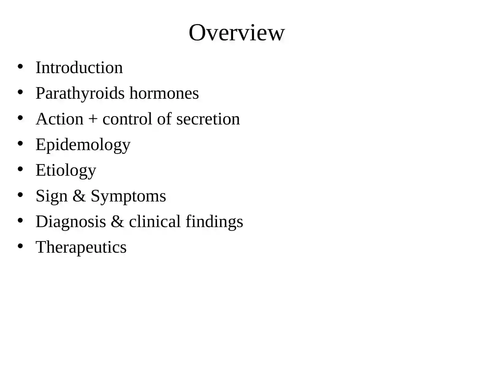 Parathyroid Disorders 2