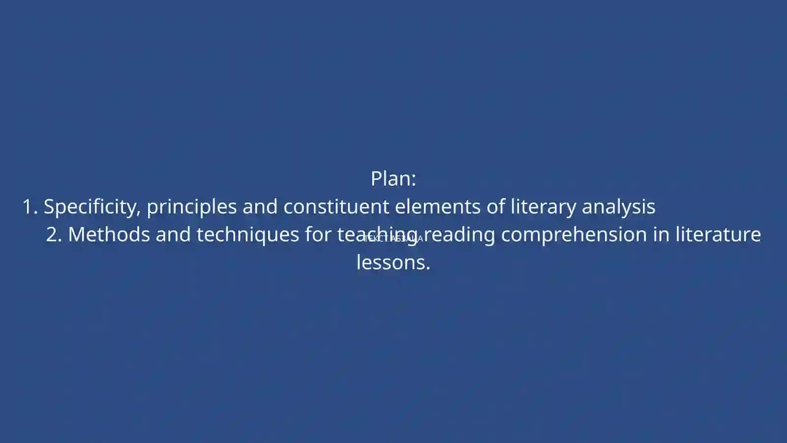 LECTURE 4. ANALYSIS OF LITERARY WORKS IN THE CLASSROOM: TEACHING METHODS, TECHNIQUES, TYPES OF ACTIVITIES 2