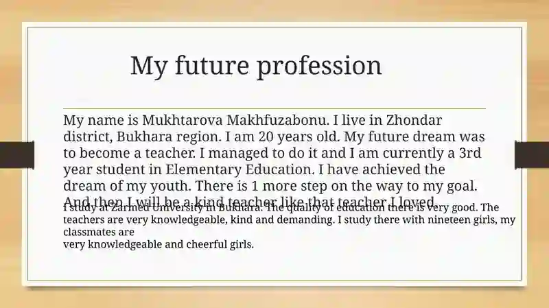 My Future Profession 2