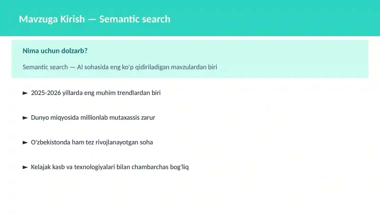 AI | NLP TABIIY TIL QAYTA ISHLASH 1