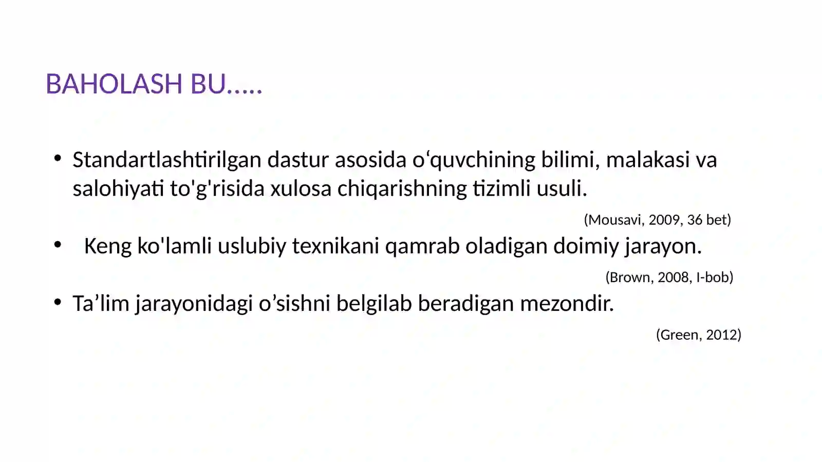 Yangi baholash tizimi 2
