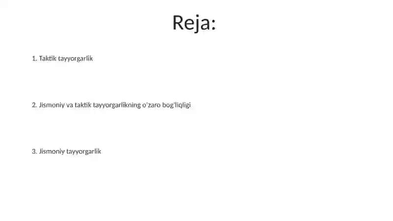 Sportchining jismoniy texnik va taktik tayyorgarligi 2