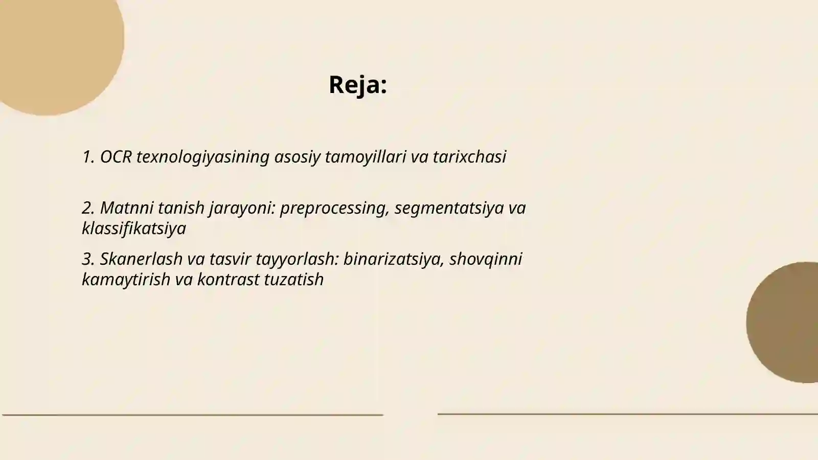 OCR texnologiyasini qo’llash va matnni tanish 2