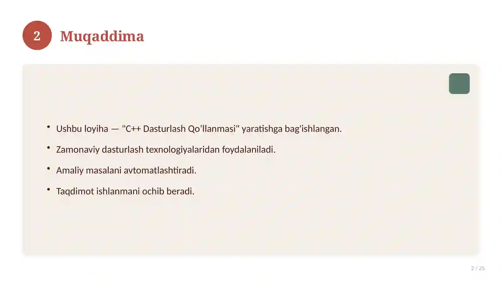 C++ Dasturlash Qo‘llanmasi 2