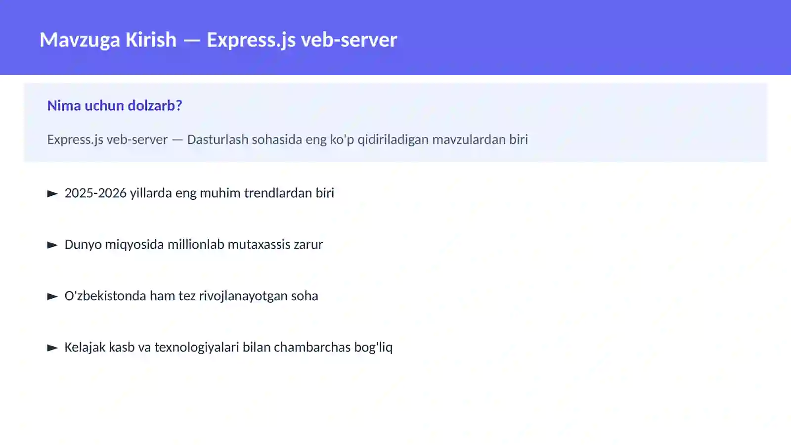Express.js veb-server 2