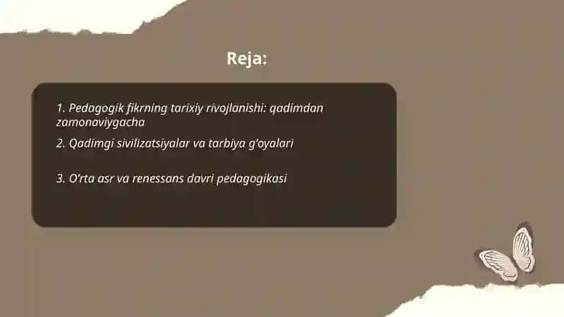 Pedagogik fikr tarixi va maktab amaliyotida o'qituvchi mahorati 2