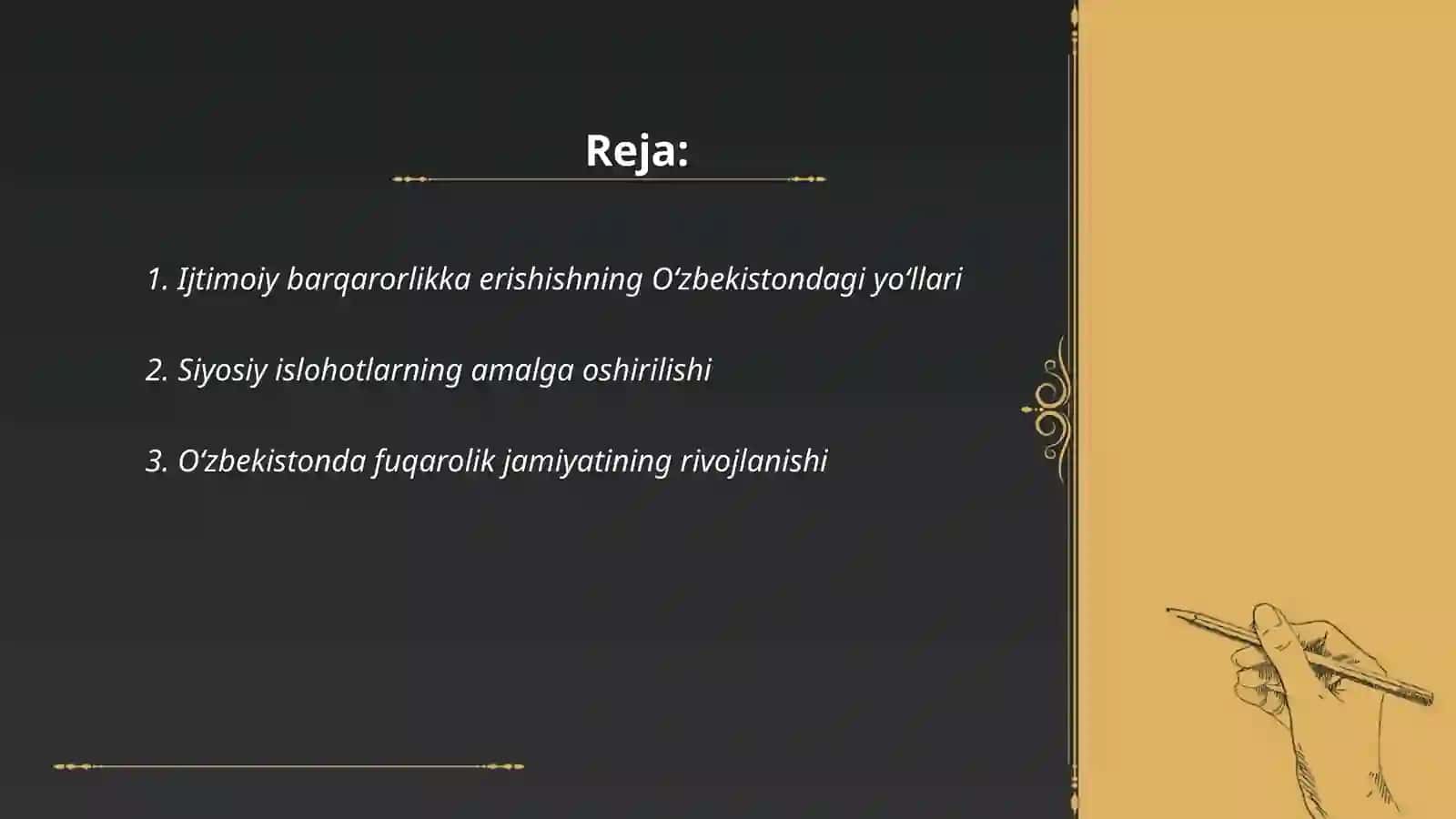 Musraqillikka erishish arafisida O'zbekistondagi ijtimoiy-siyosiy jarayonlar 2