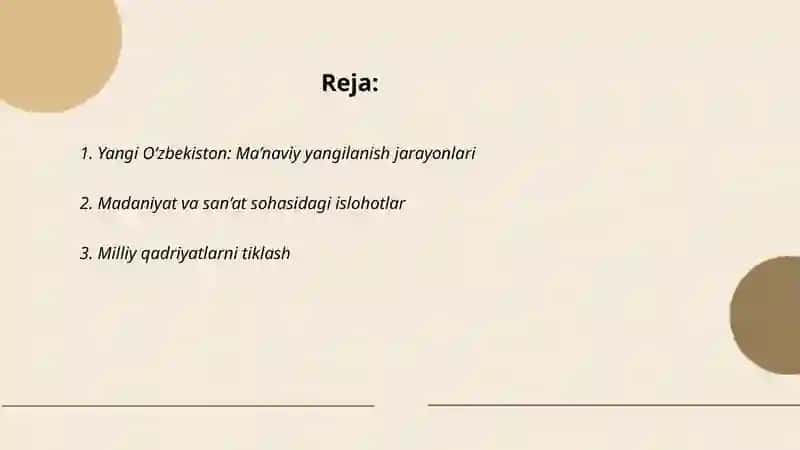 Yangi O‘zbekiston: Ma’naviy yangilanish jarayonlari 2