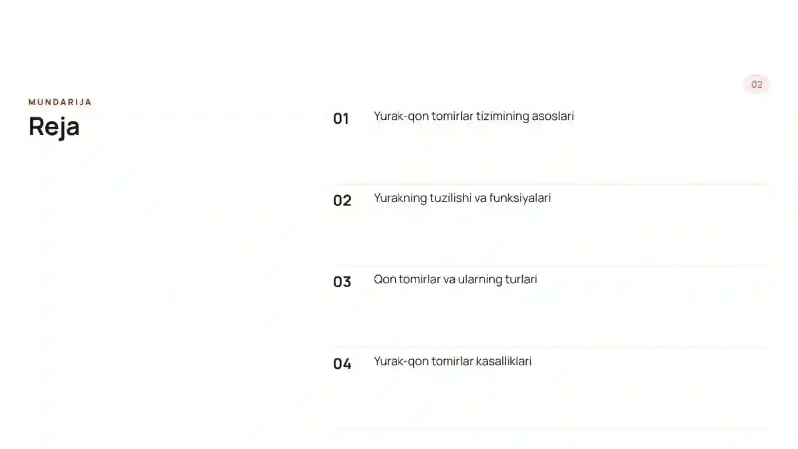 Yurak-qon tomirlar tizimi 2