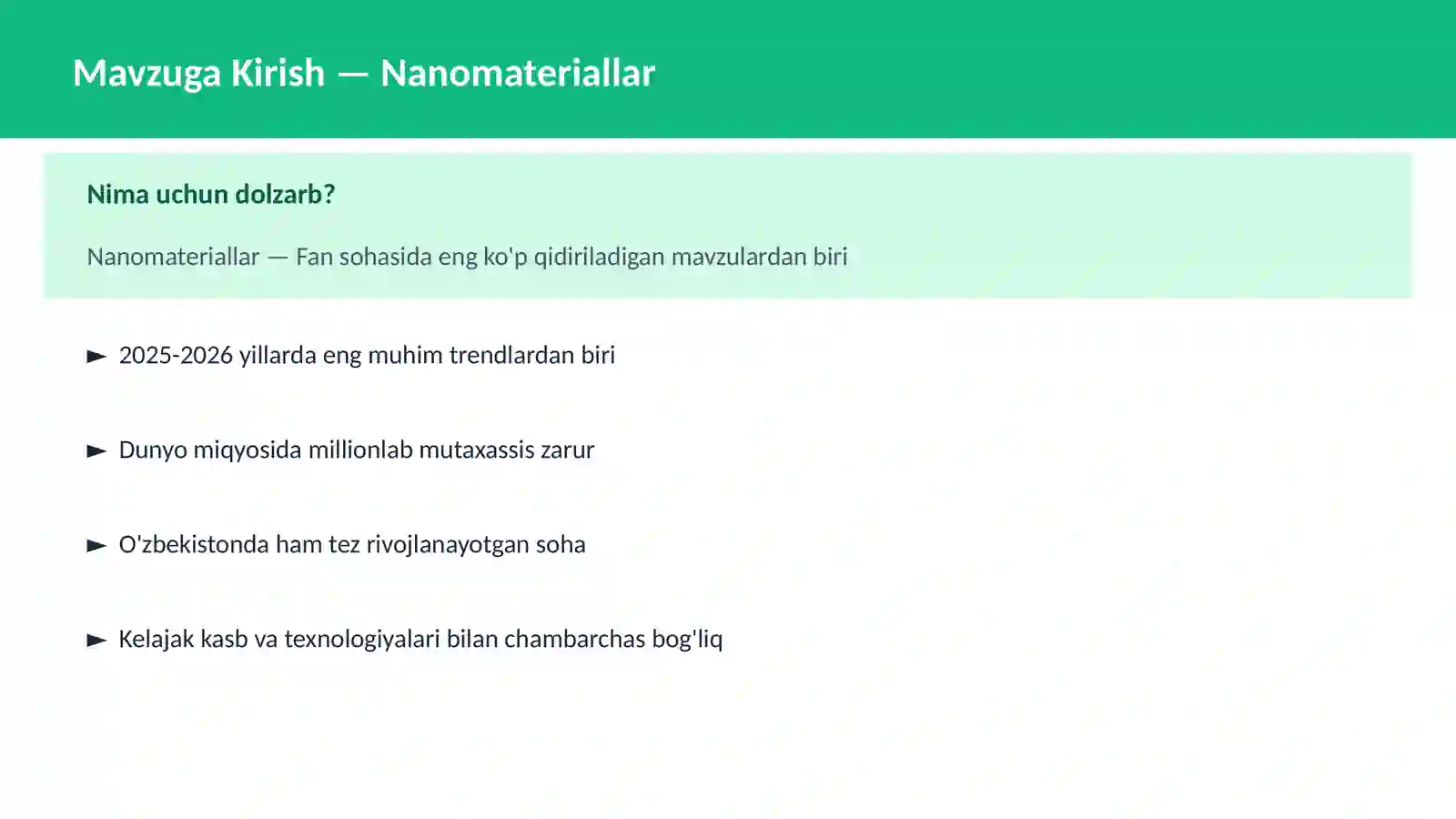 Nanomateriallar 2