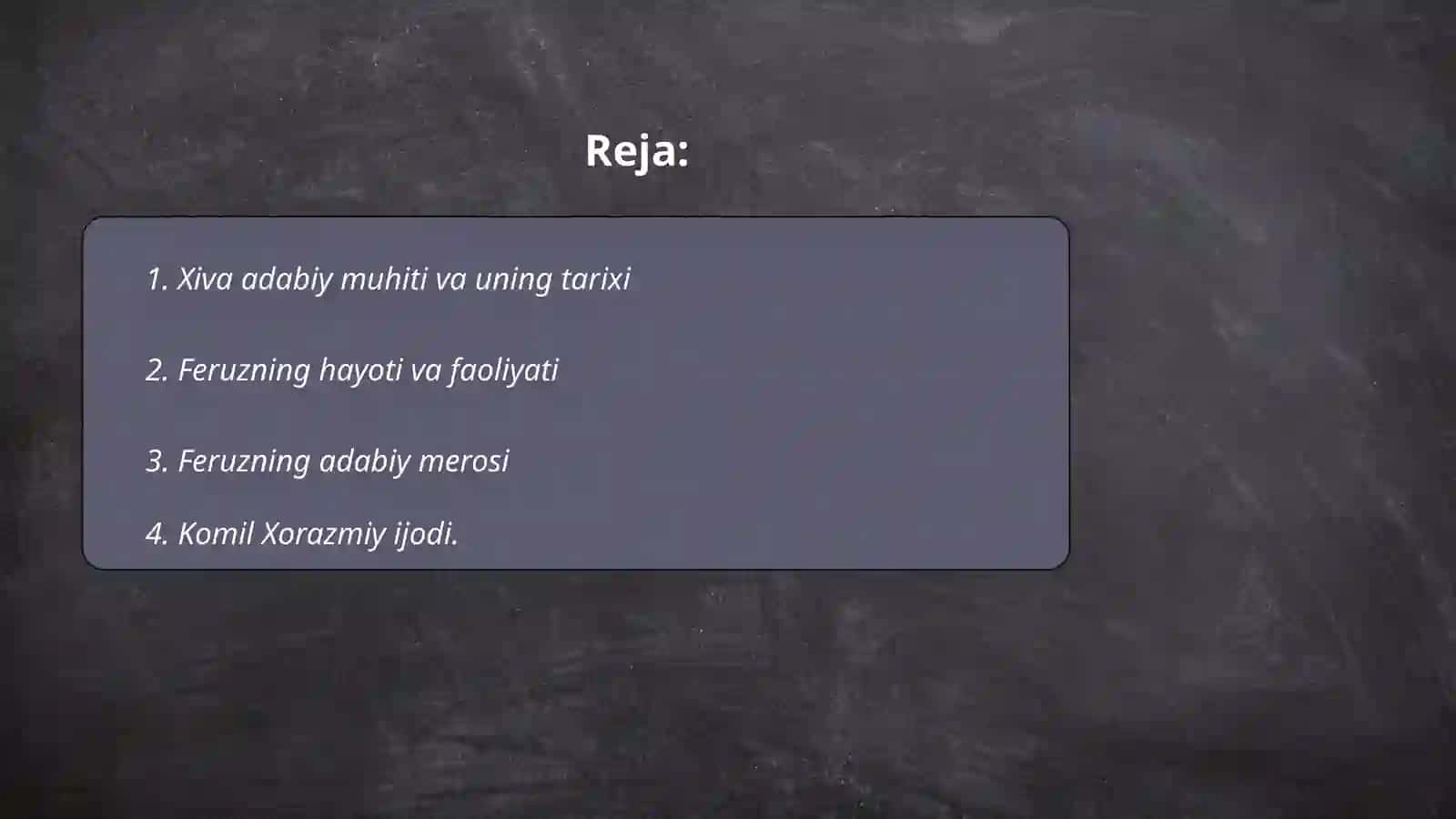 Xiva adabiy muhitida Feruz va Komil Xorazmiy ijodi 2