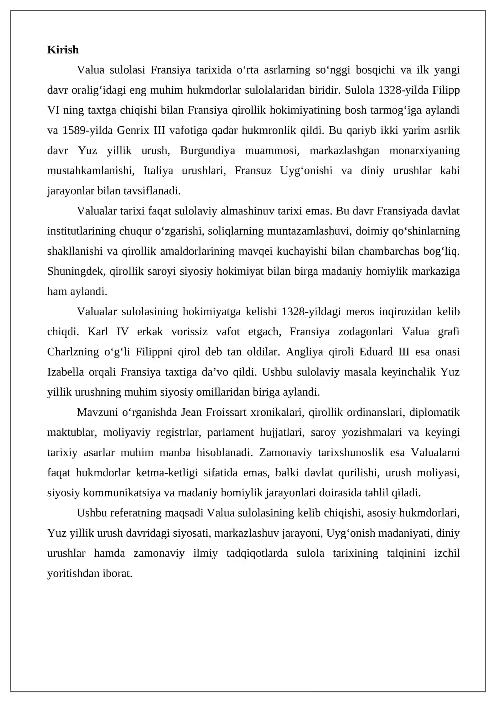 Valua (Valois) — Fransiya qirollari sulolasi tarixiga oid ilmiy tadqiqotlar 2