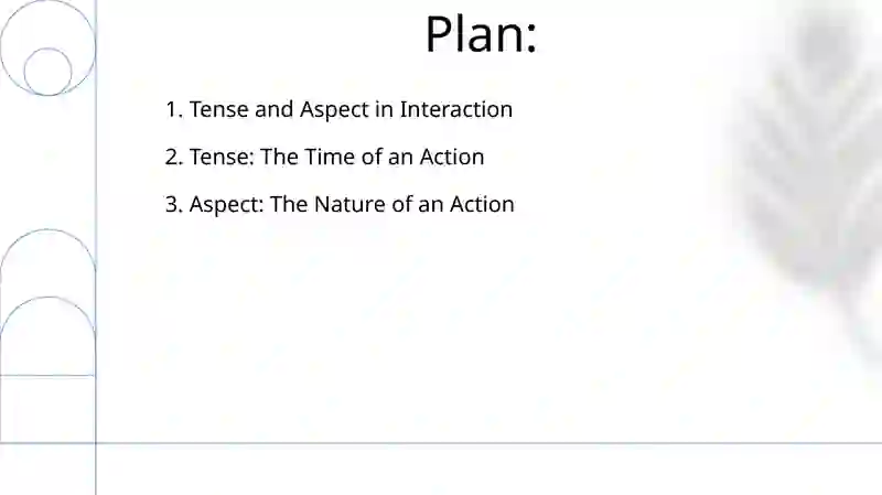 Tense and aspect 2