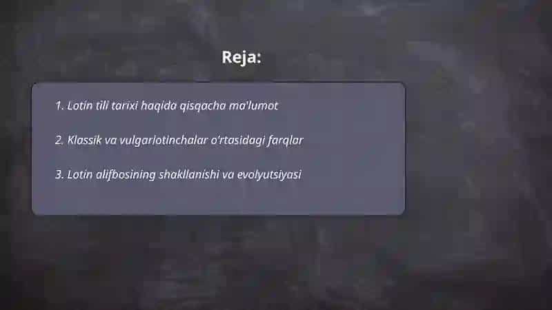 Lotin tili tarixi 2