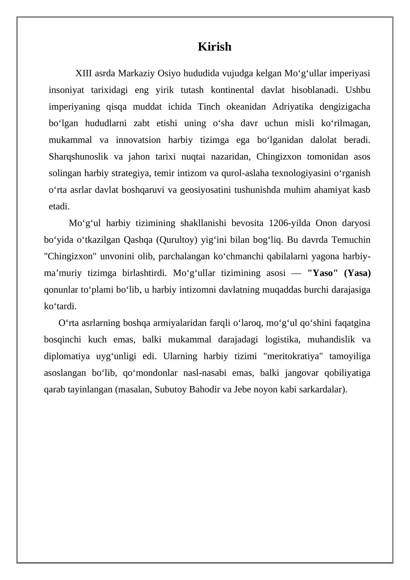 Moʻgʻullar imperiyasining harbiy  tizimi 2