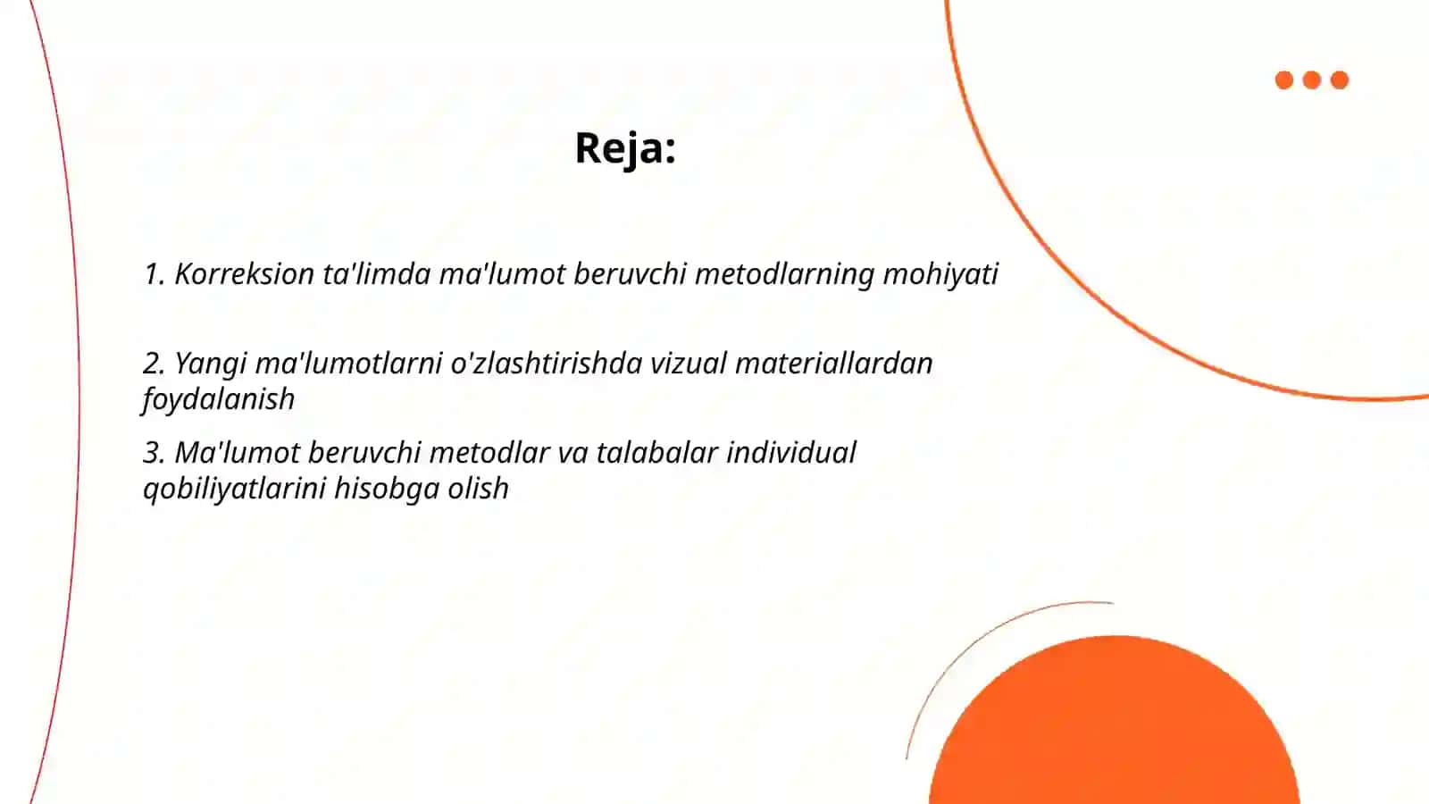 Pedagogik korreksiyada taʼlimning maʼlumot beruvchi metodilaridan foydalanish yoʻllari 2