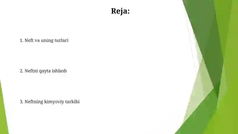 Neftni qayta ishlash 2