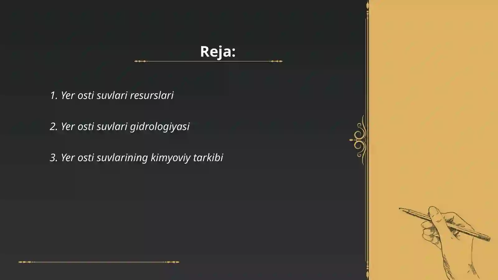 Yer osti suvlari 2