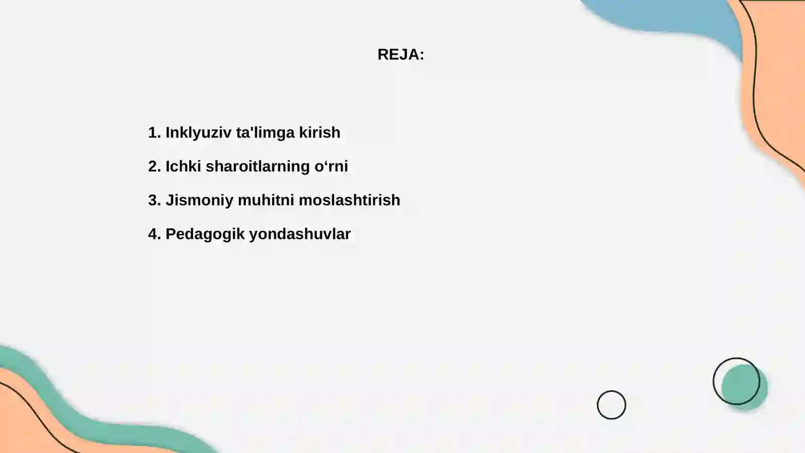 Alohida yordamga muhtoj bolani samarali inklyuziyasi uchun ichki sharoitlar 2