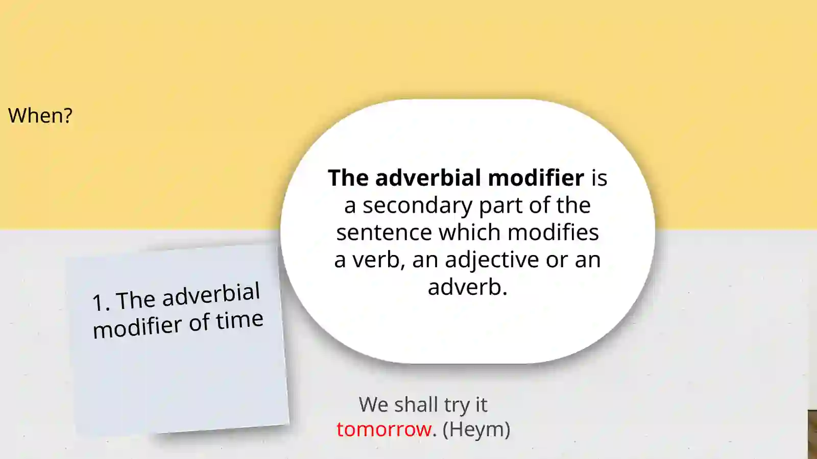 Adverbial modifier and its types 2
