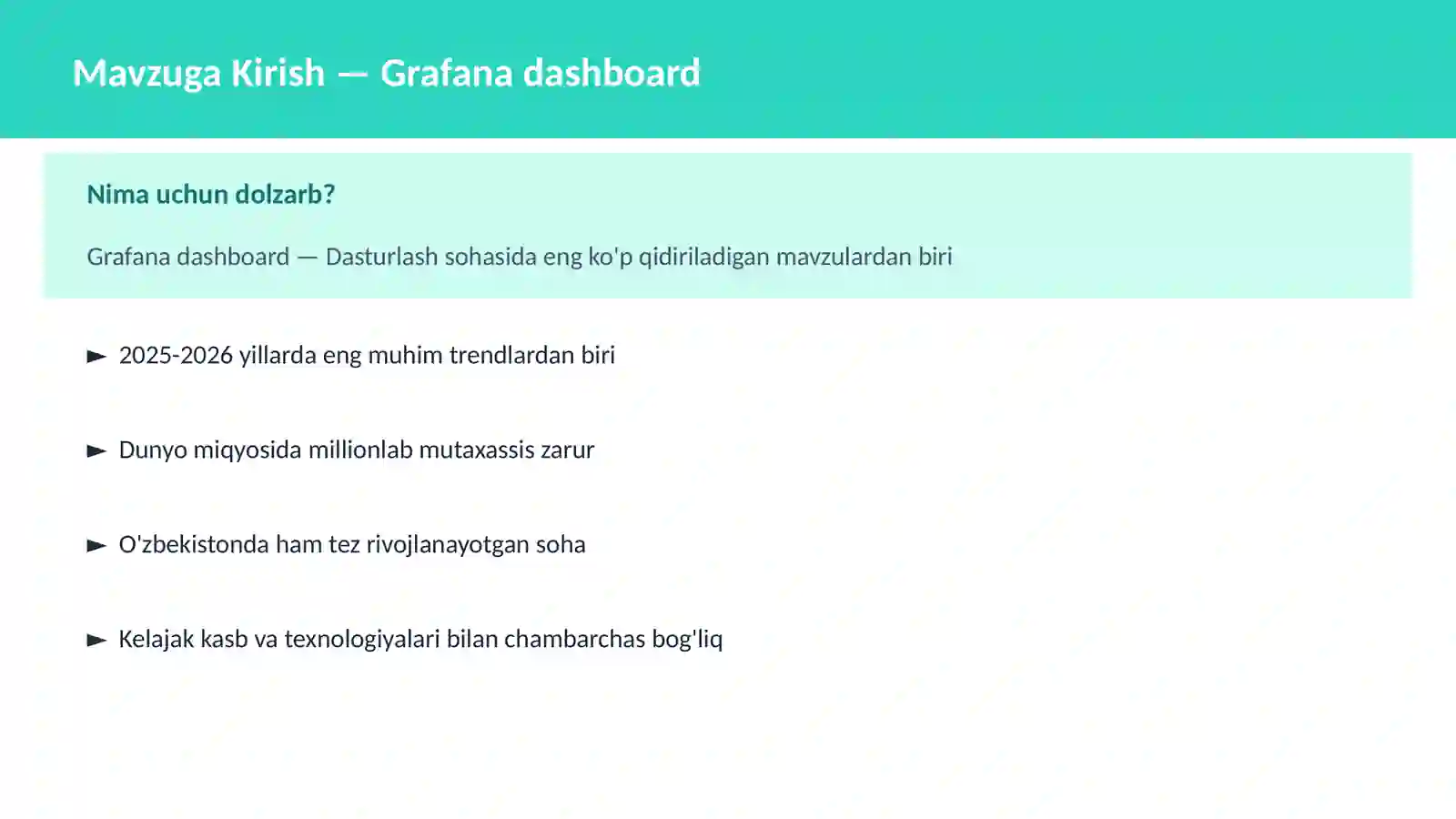 Grafana dashboard 2
