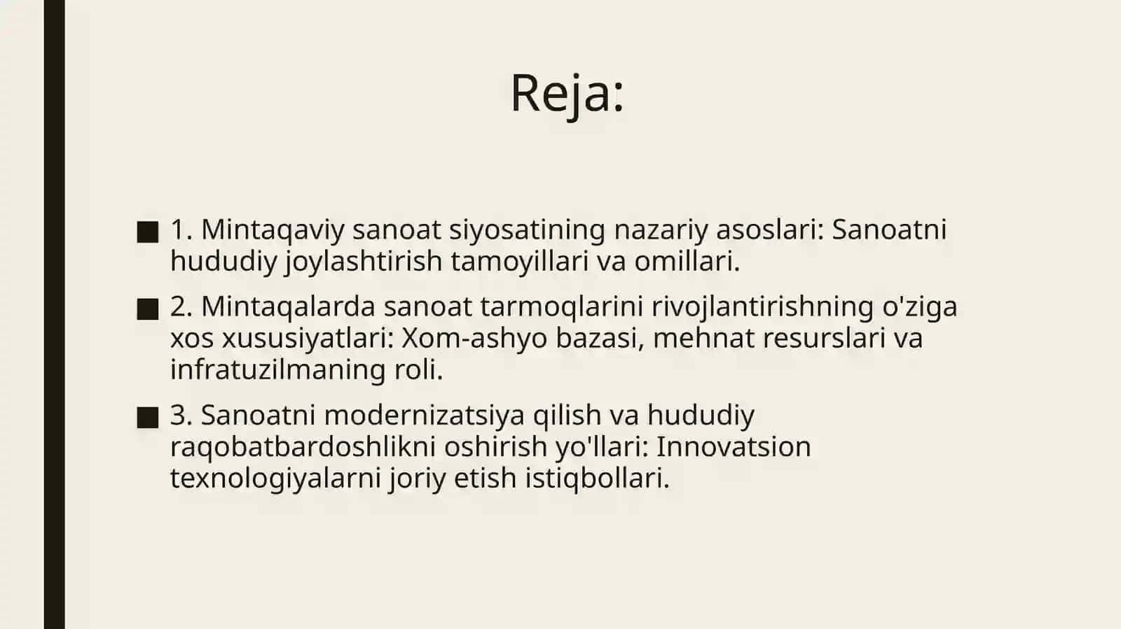 Mintaqalardasanoattarmog'inirivojlanishxususiyatlari 2