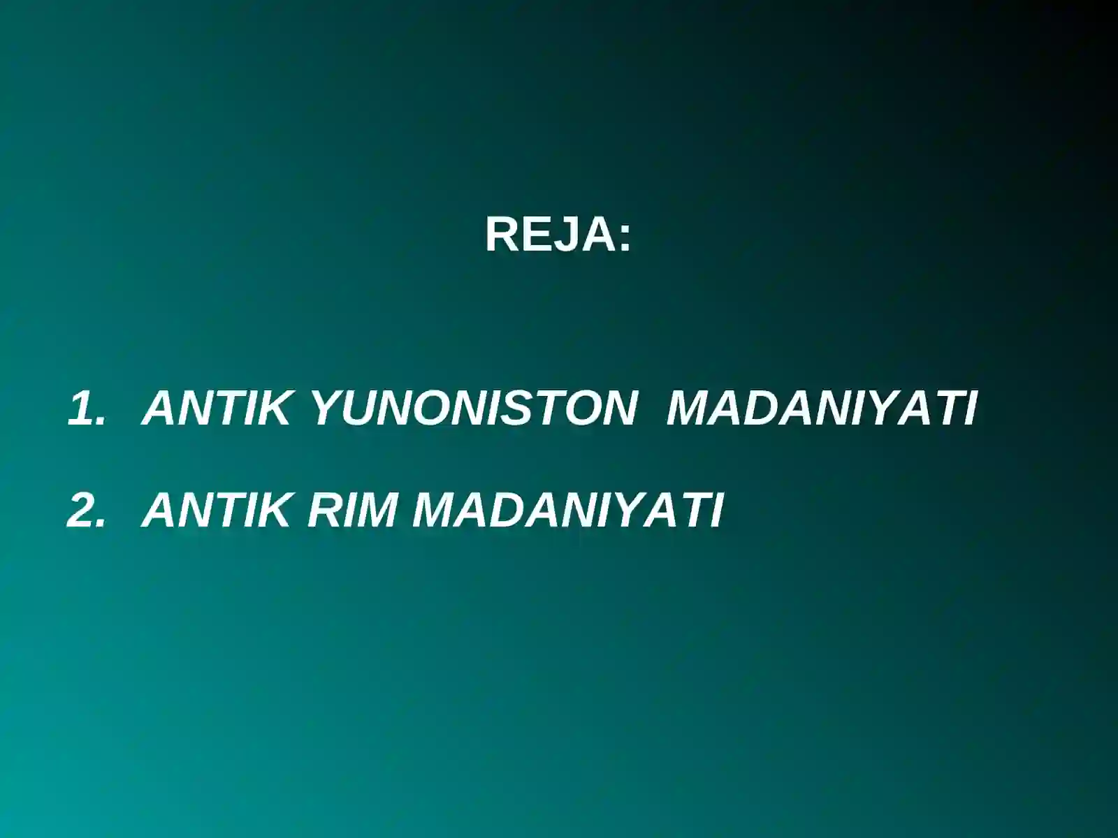 Antik Evropa madaniyati 2