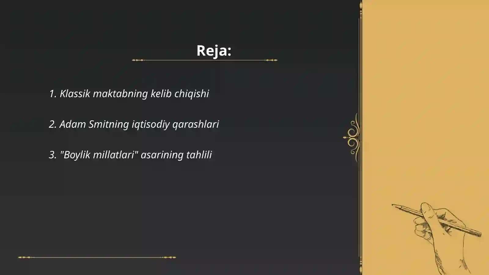 Klassik maktab vakillarining iqtisodiy qarashlari 2