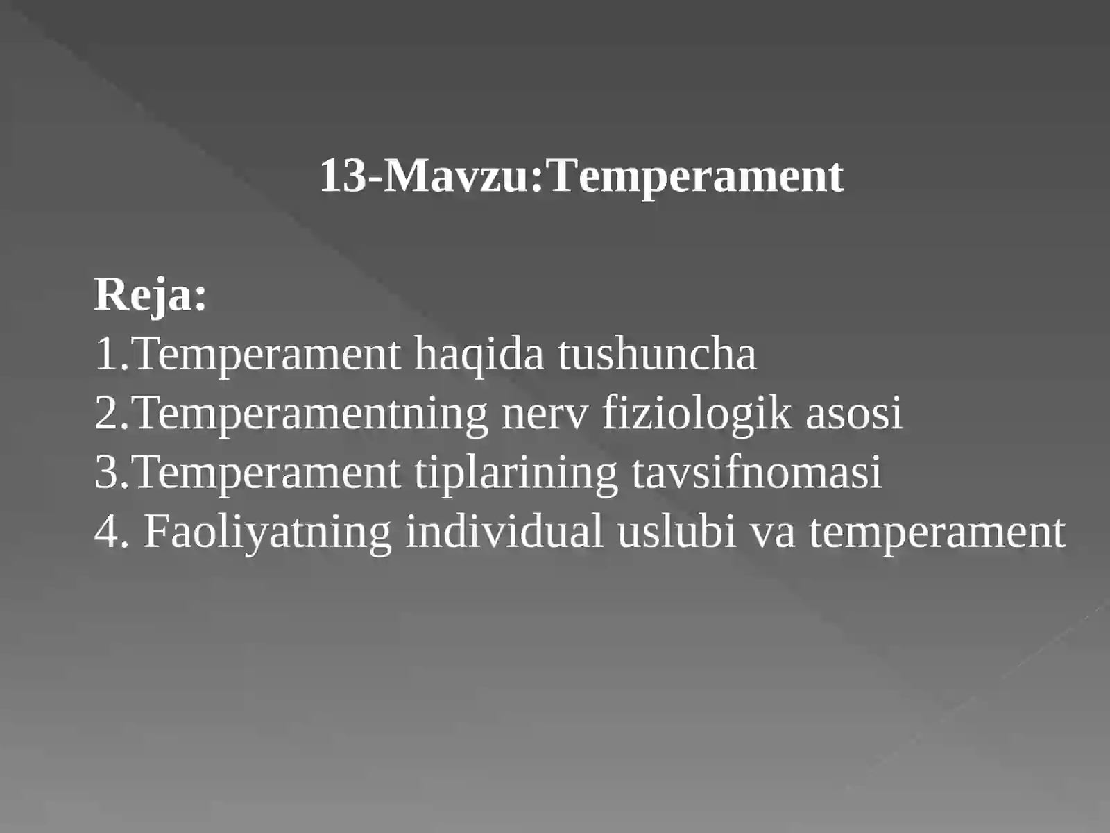 Temperament 2