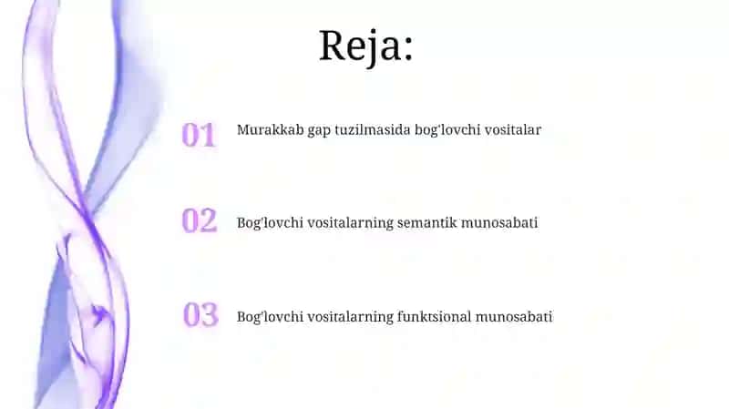 Bog'lovchilarning semantik xususiyatlari 2