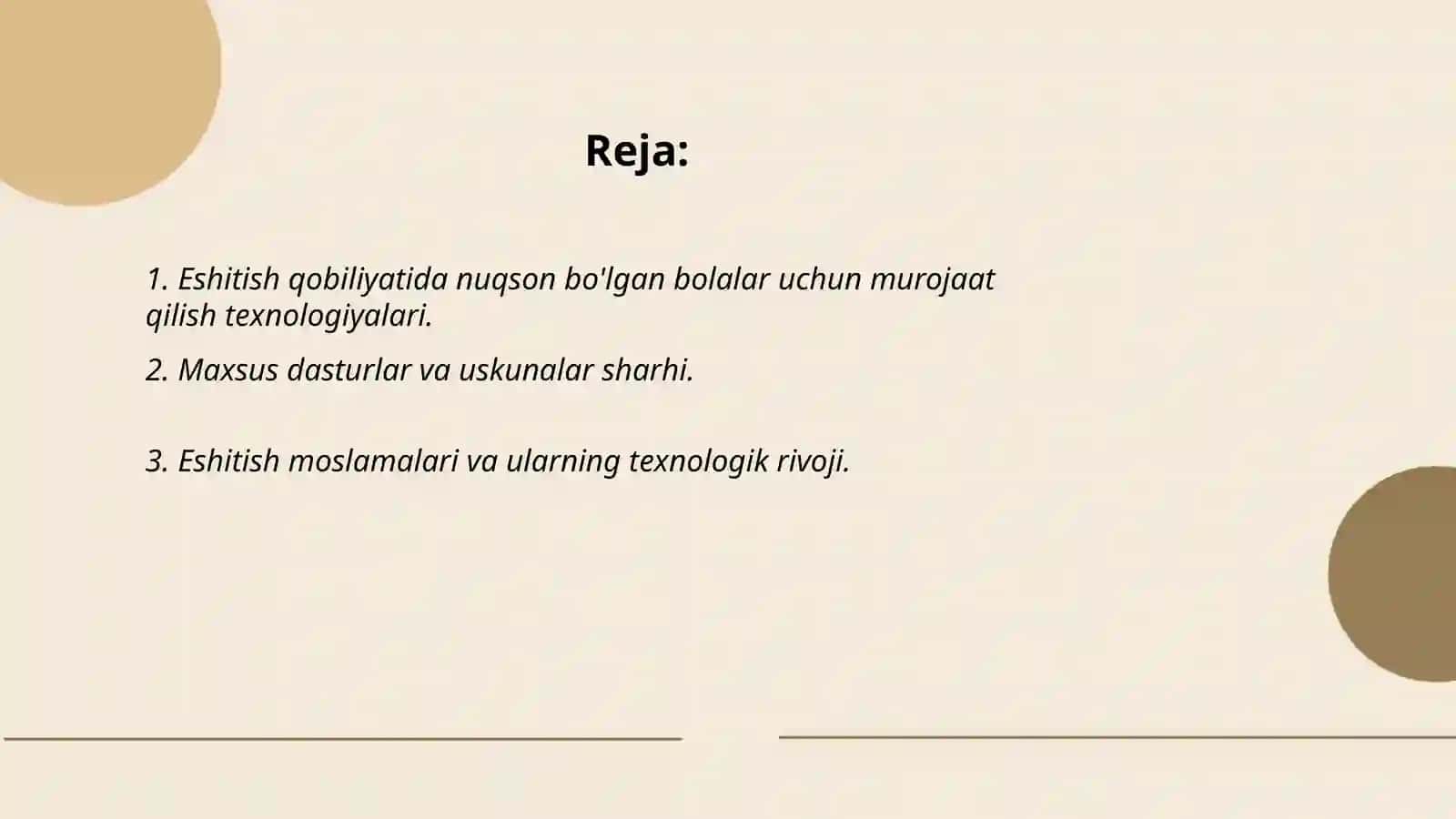Eshitishda nuqsoni boʼlgan bolalar texnologiya darslari boʻyicha dastur talablarining tavfisi va tahlili 2