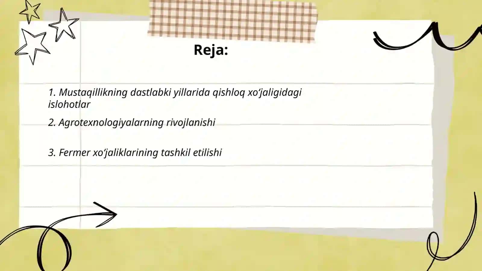Mustaqillik yillarida qishloq xo‘jaligi va sanoat sohasidagi o‘zgarishlar 2