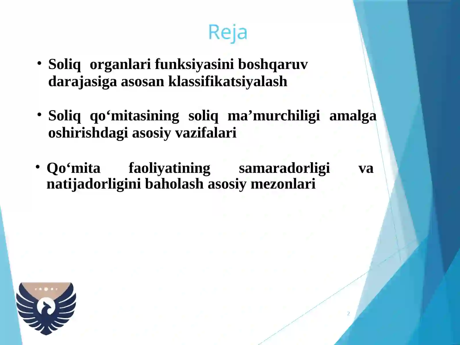 Soliq ma’murchiligini amalga oshirishda Davlat soliq xizmati organlarining roli 2