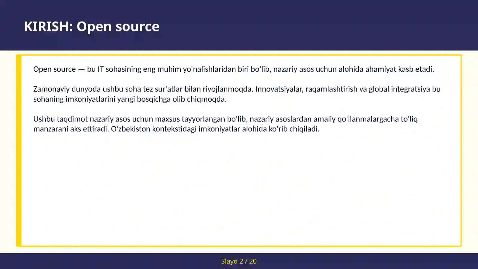Open source 2