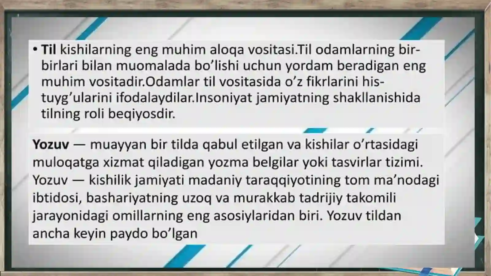 TIL VA YOZUV MASALALARI 2