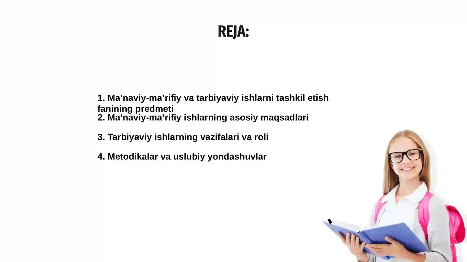 Ma’naviy-ma’rifiy va tarbiyaviy ishlarni tashkil etish metodikasi 2