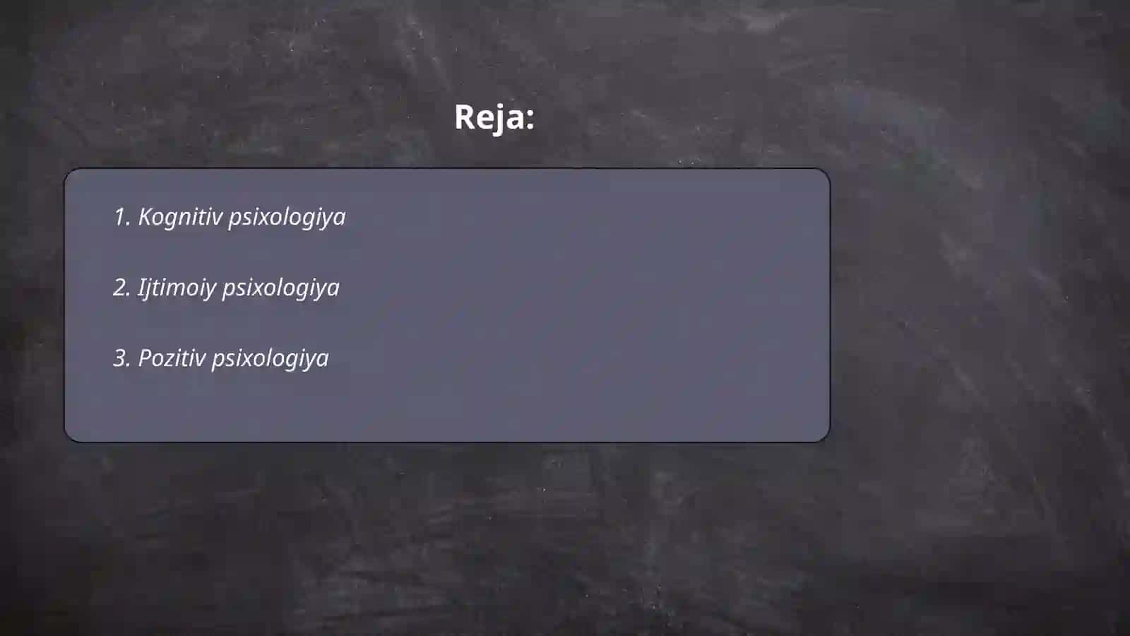 Psixologiyaning zamonaviy tendensiyasi 2