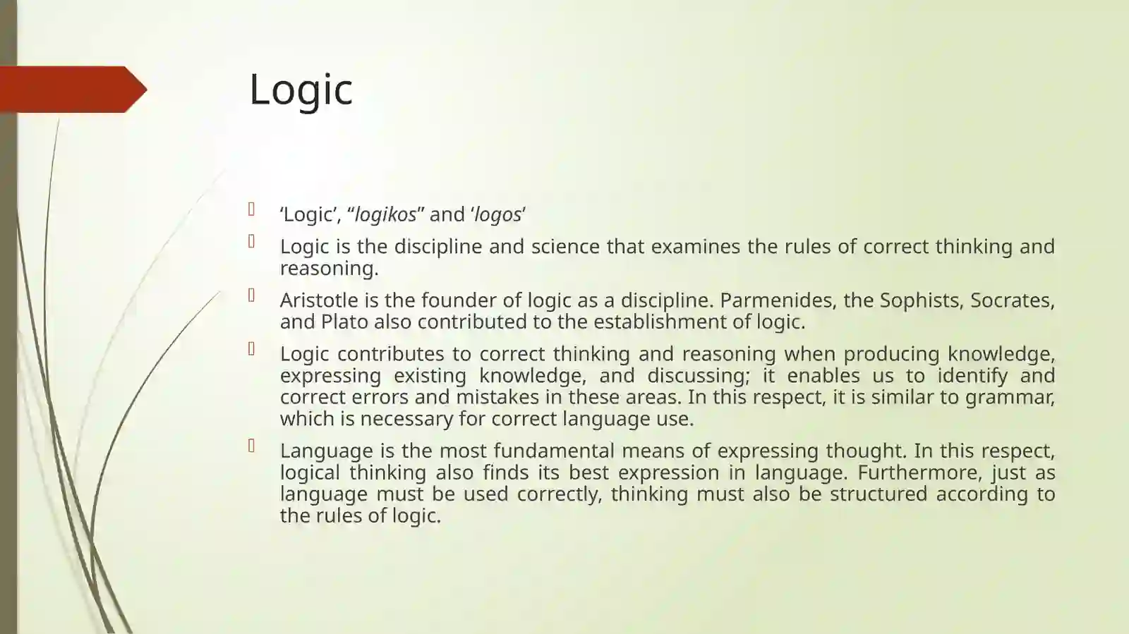 LOGIC & FORMS OF THINKING 2