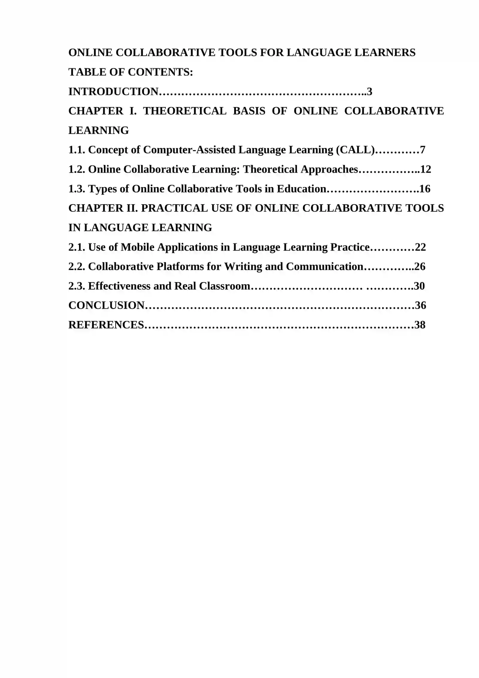 ONLINE COLLABORATIVE TOOLS FOR LANGUAGE LEARNERS 2