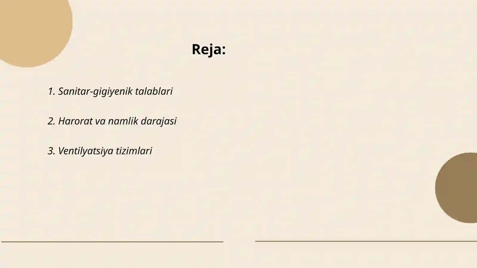 Fan xonalarining jihozlanishini o'rganish 2