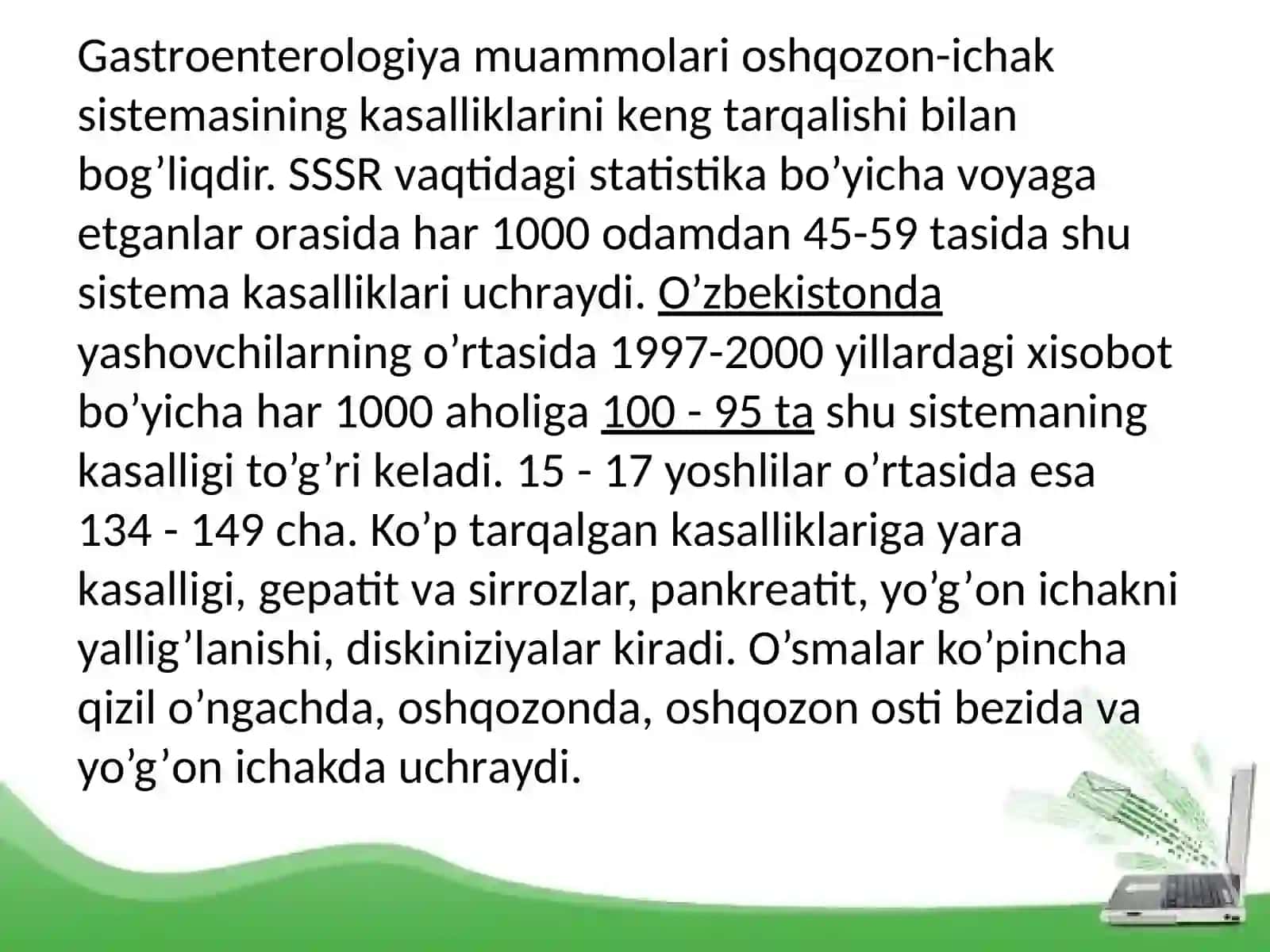 Ovqatlanishning buzulishi, jigarpatalogiyasi, sabablari 2